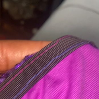 Jinas Design Studio - blue thread versus black thread on properly sewn leg - Sewing & Alterations Near Me - Queens, New York
