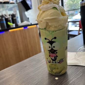 Ant's Ice Cream - Avocado Durian float - Ice Cream & Frozen Yogurt Near Me - Garden Grove, California Ant's Ice Cream - Avocado Durian float - Ice Cream & Frozen Yogurt Near Me - Garden Grove, California