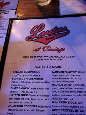 Menu photo 6 Laseters Tavern at Vinings Atlanta, GA Menu photo 6 Laseters Tavern at Vinings Atlanta, GA