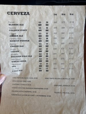 Menu photo 3 Norte Brewing Co. Tijuana, BCN Menu photo 3 Norte Brewing Co. Tijuana, BCN