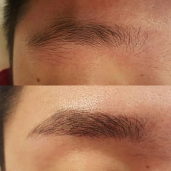 J Permanent Makeup - Men's eyebrow before and after - Medical Spas Near Me - Edmonton, Alberta