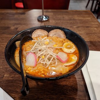 Ramen 101 - Tonkotsu ramen. No green onions or mushrooms, added corn. Medium spicy. - Barbeque Near Me - Rancho Cordova, California Ramen 101 - Tonkotsu ramen. No green onions or mushrooms, added corn. Medium spicy. - Barbeque Near Me - Rancho Cordova, California
