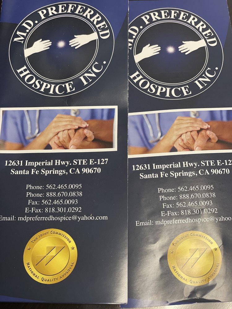 MD PREFERRED HOSPICE Updated August 2024 12631 Imperial Hwy, Santa
