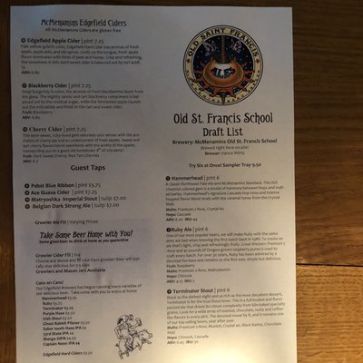 Menu photo 3 Old St Francis Pub Bend, OR Menu photo 3 Old St Francis Pub Bend, OR