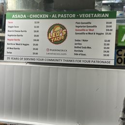 Menu July 2025