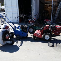 Aubuchon Hardware - Waiting as they unpack the clown car of equipment to find a working rototiller