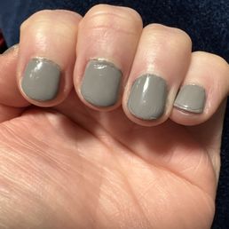 The service felt rushed even though no one else was there ! It looks like a 2 year old painted my nails! Overall just not a good job