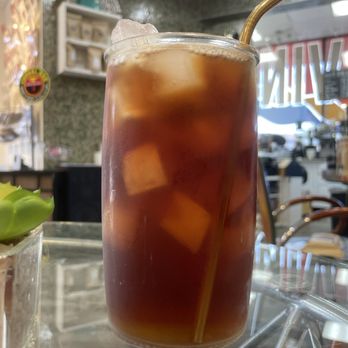 The Spin Coffee and Vinyl - Ice tea - Coffee & Tea Near Me - Dallas, Texas