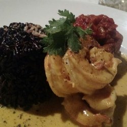 Relish - Pork & Mooloolaba yellow curry with sticky black rice