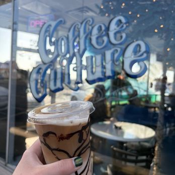 Coffee Culture - Peanut butter guts mocha and window outside - Coffee & Tea Near Me - St Louis, Missouri Coffee Culture - Peanut butter guts mocha and window outside - Coffee & Tea Near Me - St Louis, Missouri