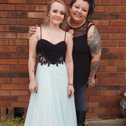 Carpe D M Salon - My daughter with Doncia after her hair was done by Donica