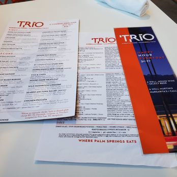 Trio Restaurant - Menus - New American Near Me - Palm Springs, California Trio Restaurant - Menus - New American Near Me - Palm Springs, California