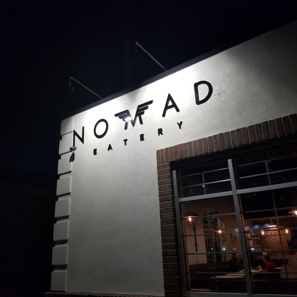 Nomad Eatery - Outside logo - New American Near Me - South Jordan, Utah