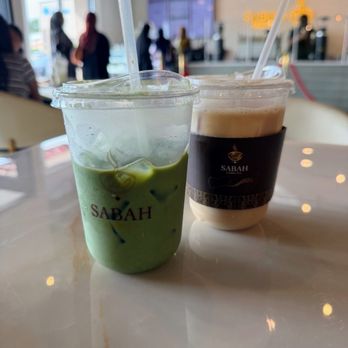 Sabah Coffee - Mango matcha + iced chai - Coffee & Tea Near Me - Bloomington, Minnesota