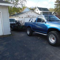 Hawkeye Hauling & Moving - 1993 toyota 4x4 original co. truck