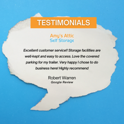 Amy's Attic Self Storage - Happy to make our customers happy with our customer service!