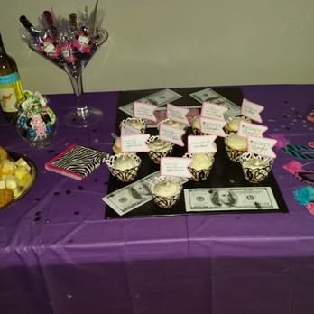 Vibez Studio - My cute table I worked hard on for my pole dance party - Gyms Near Me - Flushing, New York