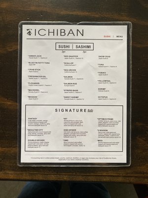 Menu photo 2 Ichiban Steak & Sushi Alpharetta, GA Menu photo 2 Ichiban Steak & Sushi Alpharetta, GA