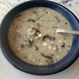 Azure - Wild mushroom soup with sour cream added - food, chowder, soups and chowder, soup - Modern European Near Me - Brooklyn, New York