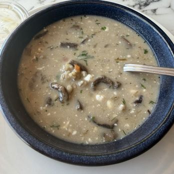 Azure - Wild mushroom soup with sour cream added - Modern European Near Me - Brooklyn, New York
