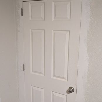Alex Handyman - Finished new hatch door mud around the edges (over plaster) - Handyman Near Me - Redmond, Washington