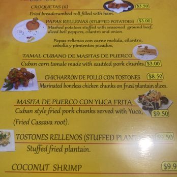Mirna's Cuban Cuisine - Menu - Cuban Near Me - Sarasota, Florida