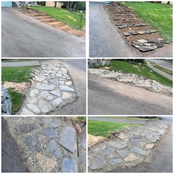Triton Landworks - Natural rock stairs
