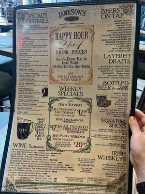 Menu photo 4 Jameson's Pub Culver City Culver City, CA Menu photo 4 Jameson's Pub Culver City Culver City, CA