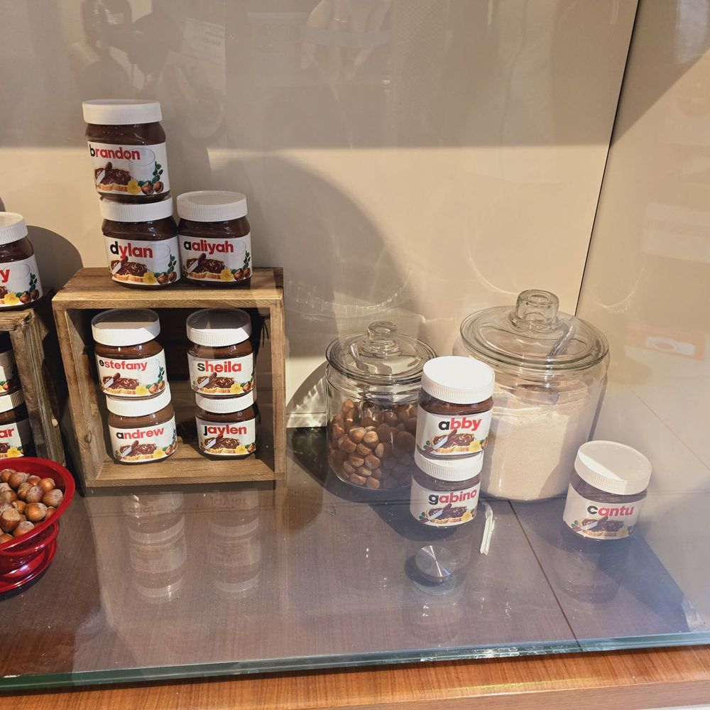 Nutella Cafe - Customized nutella jar souvenirs - Desserts Near Me - Chicago, Illinois Nutella Cafe - Customized nutella jar souvenirs - Desserts Near Me - Chicago, Illinois