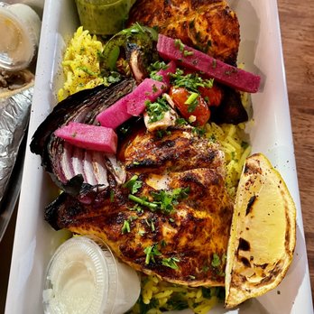 Mazra - Grilled Salmon Plate - Mediterranean Near Me - San Bruno, California Mazra - Grilled Salmon Plate - Mediterranean Near Me - San Bruno, California