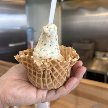 Krunch Burger - Birthday cake dipped vanilla ice cream - Burgers Near Me - La Mirada, California