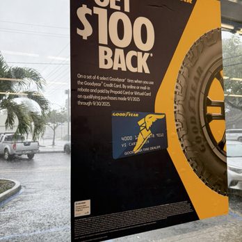Goodyear Auto Service - Just before they opened at 8am -it just poured so hard. I'm glad it kinda cleared up so I won't have to stayed there during the repair. - Tires Near Me - Kailua, Hawaii