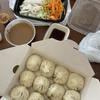 Danacious Dumpling - Pork & Green Onion Bao Mini Bao (猪肉大葱小包） Cold noodles with sesame sauce (牛筋面） - Noodles Near Me - San Jose, California