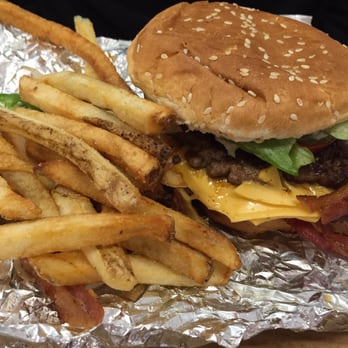 Five Guys - Cheeseburger with Bacon - Burgers Near Me - Middleton, Wisconsin