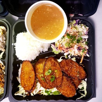 808 Grinds - Panko-Fried Eggplant $9.50, not bad at all! - Hawaiian Near Me - Hillsboro, Oregon 808 Grinds - Panko-Fried Eggplant $9.50, not bad at all! - Hawaiian Near Me - Hillsboro, Oregon