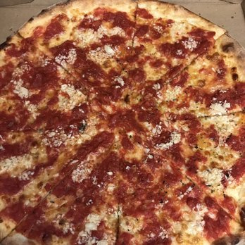 Palermo's - Tomato pie with extra garlic. The one to get if you must choose one. - Pizza Near Me - Bordentown, New Jersey