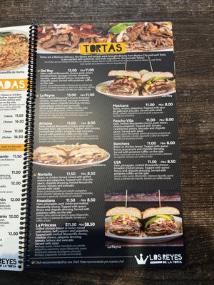 Menu photo 3 Los Reyes De La Torta Phoenix, AZ