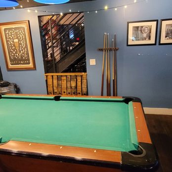 Blue Stallion Brewing - a pool table in a blue room - Breweries Near Me - Lexington, Kentucky Blue Stallion Brewing - a pool table in a blue room - Breweries Near Me - Lexington, Kentucky