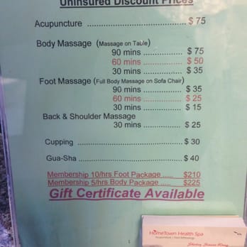 Hometown Health Spa - Massage Near Me - Sunnyvale, California