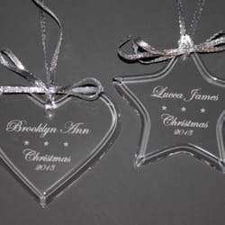 MBF Laser - Laser engraved acrylic ornaments are a great idea for the holidays!