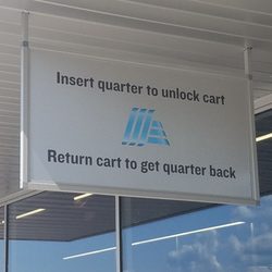 ALDI - The quarter-cart exchange. Very intriguing.