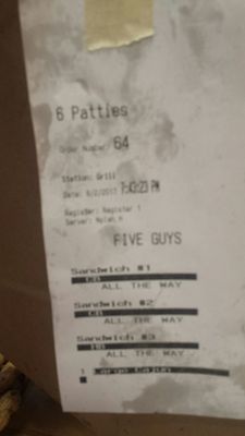 Menu photo 2 Five Guys San Diego, CA Menu photo 2 Five Guys San Diego, CA