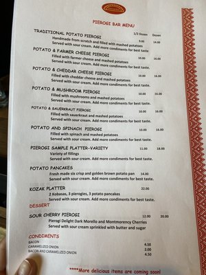 Menu photo 8 Pierogi Bar Saint Petersburg, FL Menu photo 8 Pierogi Bar Saint Petersburg, FL