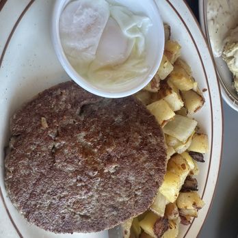 Phebie's Cafe - Sausage Pattie and Eggs (the biggest sausage Pattie I've ever seen). So much flavor - Sandwiches Near Me - Lancaster, California Phebie's Cafe - Sausage Pattie and Eggs (the biggest sausage Pattie I've ever seen). So much flavor - Sandwiches Near Me - Lancaster, California