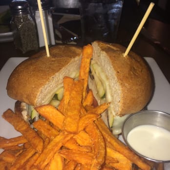 Jack Allen's Kitchen - Veggie sandwich with yummy sweet potato fries! - Southern Near Me - Austin, Texas