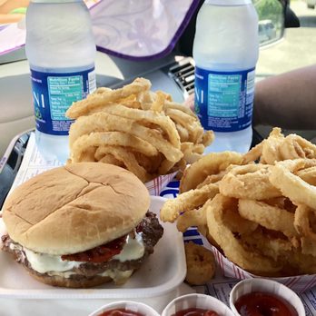 Pedrin's Dairy Bar - Icy cold H20, crispy flaky delicious onion rings and a bacon double cheeseburger - American Near Me - North Adams, Massachusetts Pedrin's Dairy Bar - Icy cold H20, crispy flaky delicious onion rings and a bacon double cheeseburger - American Near Me - North Adams, Massachusetts