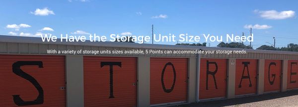 Storage units - Some of our many storage units