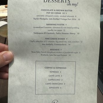 Copper Vine Inn - Dessert menu - Wine Bars Near Me - New Orleans, Louisiana