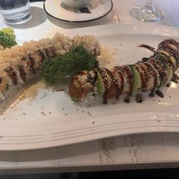 Spicy dragon roll and Salmon Avocado Roll
