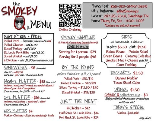 Menu photo 3 The Smokey Q Dandridge, TN Menu photo 3 The Smokey Q Dandridge, TN